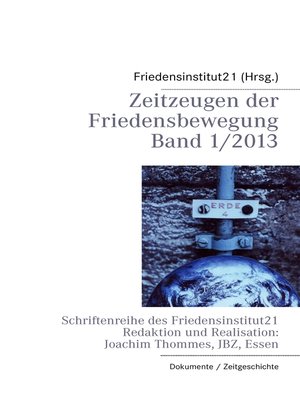 cover image of Zeitzeugen der Friedensbewegung